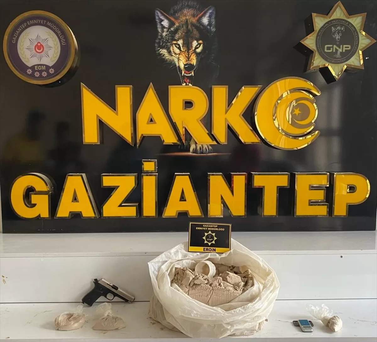 GAZİANETP (AA) – Gaziantep'te 11 kilo 100 gram eroin ele
