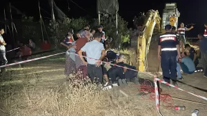 ISPARTA (AA) – Isparta'nın Atabey ilçesinde su sondaj kuyusuna düşen