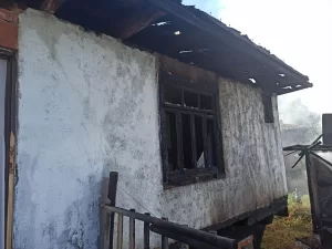 KASTAMONU (AA) – Kastamonu'nun Tosya ilçesinde çıkan yangında 2 ev