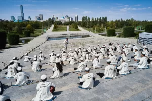 ASTANA (AA) – MEİRAMGÜL KUSSAİNOVA – Kazak sanatçı İbragim Eskendir’in