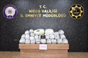 NİĞDE (AA) – Niğde'de bir tırda 72 kilo 500 gram