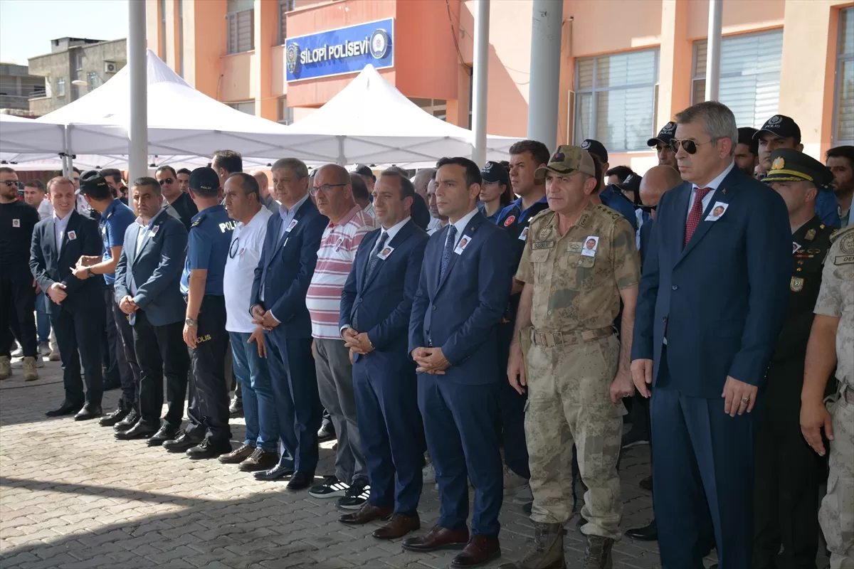 Şırnak'ta görev başında kalp krizi geçirerek hayatını kaybeden polis için tören düzenlendi