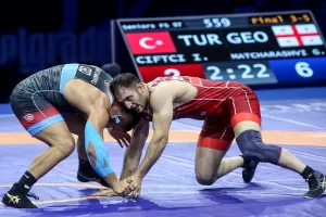 ANKARA (AA) – Sırbistan'da düzenlenen 2023 Dünya Güreş Şampiyonası'nda erkekler