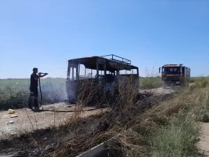 - Olayda bir işçi midibüsü yangın çıkması sonucu kullanılamaz hale