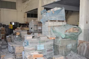 AFYONKARAHİSAR (AA) – Afyonkarahisar'da polis, inşaat malzemelerinin bulunduğu bir depoda