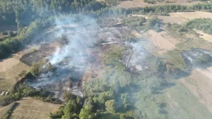 BURSA (AA) – Bursa'nın Orhaneli ilçesinde, tarım arazisinde çıkan yangın,