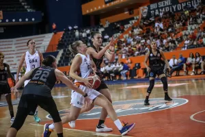 - ÇBK Mersin: 107 - Hatay Büyükşehir Belediyespor: 74