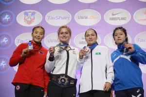 BELGRAD (AA) – Dünya Güreş Şampiyonası'nda kadınlar 72 kilo finalinde