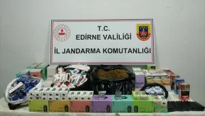 EDİRNE (AA) – Edirne'de jandarma ekiplerinin düzenlediği kaçakçılık operasyonunda çok