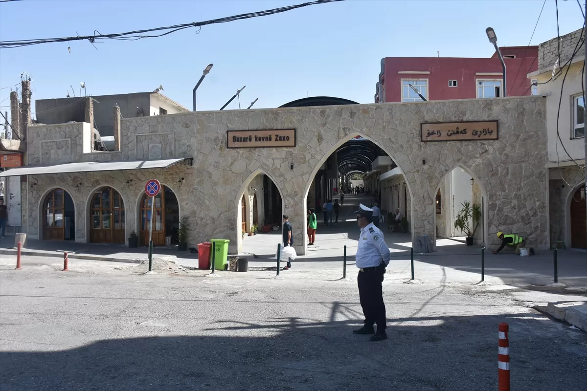 Irak'ın Türkiye sınırındaki Zaho ilçesinde Osmanlı mirası 140 yıllık çarşı restore edildi