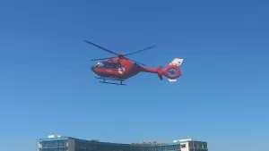 İZMİR (AA) – İzmir'in Ödemiş ilçesinde gübre serpme makinesine sıkışarak