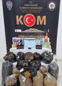 KARS (AA) – Kars'ta tütün ürünleri ve elektronik eşya kaçakçılığı