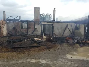 KASTAMONU (AA) – Kastamonu'nun Tosya ilçesinde çıkan yangında 2 katlı