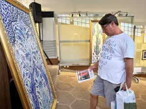 - Toplam 66 eserin yer aldığı sergi, 30 Eylül'e kadar