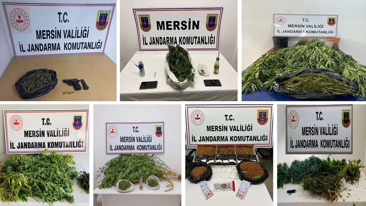 Mersin'de uyuşturucu operasyonunda yakalanan 18 şüpheliden ikisi tutuklandı