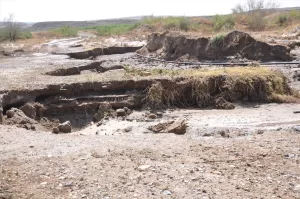 NEVŞEHİR (AA) – Nevşehir'in Gülşehir ilçesinde, şiddetli yağışın neden olduğu