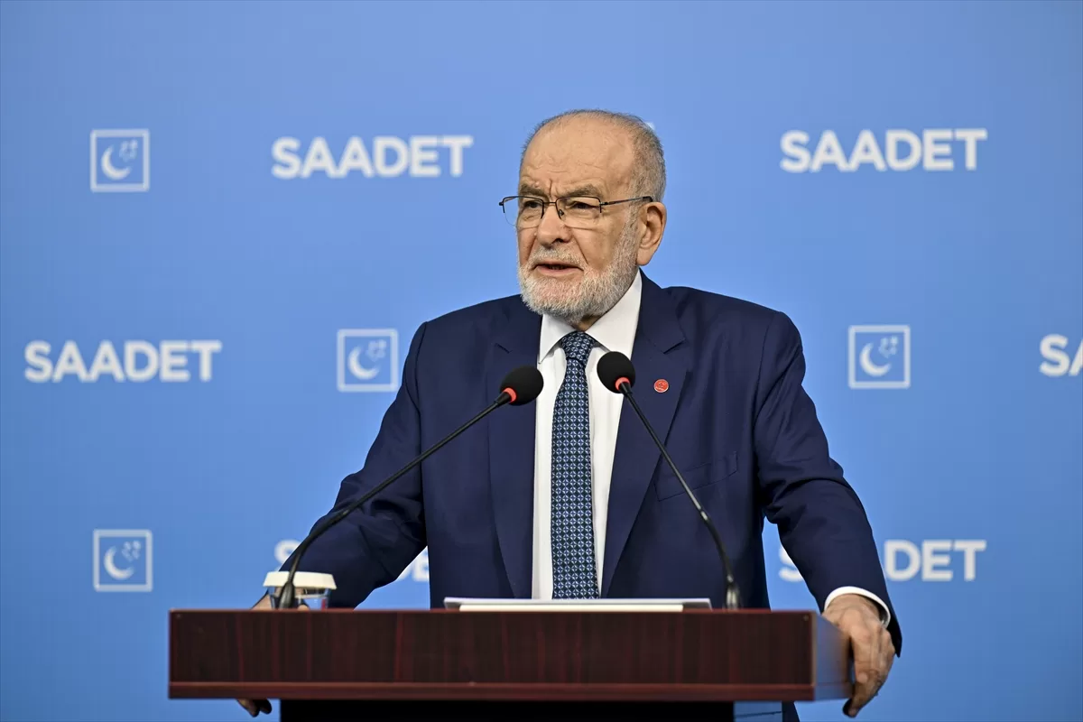 Saadet Partisi Genel Başkanı Karamollaoğlu, basın toplantısı düzenledi: