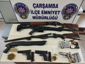 SAMSUN (AA) – Samsun'un Çarşamba ilçesinde silahla havaya ateş açan