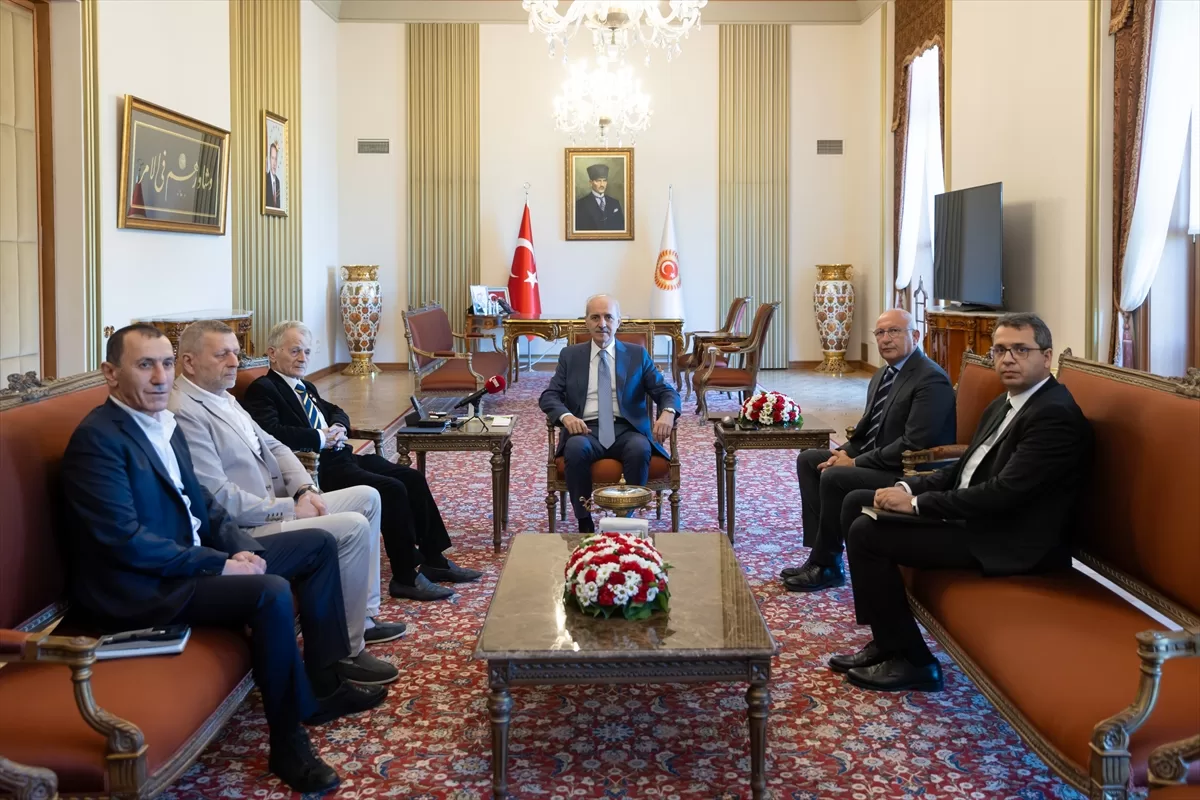 TBMM Başkanı Kurtulmuş, Kırım Tatarlarının milli lideri Kırımoğlu ve beraberindeki heyeti kabul etti:
