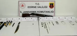 EDİRNE (AA) – Edirne Jandarma Komutanlığı uyuşturucu ticaretini önlemek amacıyla