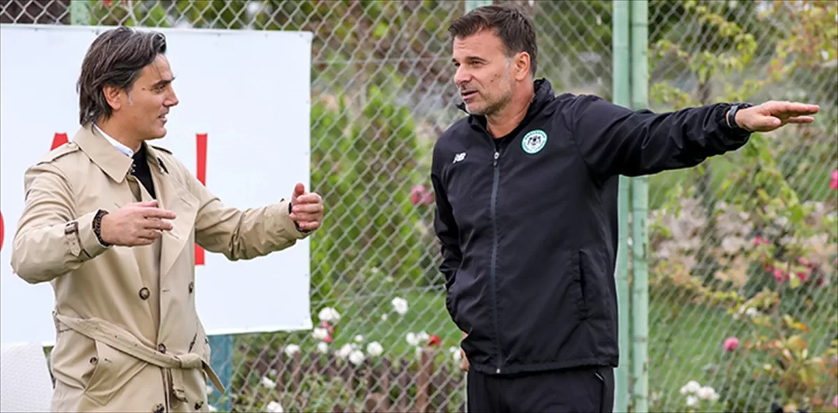 A Milli Takım Teknik Direktörü Montella, Konyaspor antrenmanını izledi
