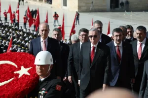 ANKARA (AA) – Cumhurbaşkanı Recep Tayyip Erdoğan başkanlığındaki devlet erkanı,