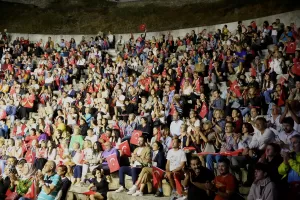 MUĞLA (AA) – Muğla'nın Fethiye ilçesindeki Telmessos Antik Tiyatrosu'nda "19'dan