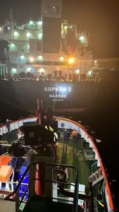 İSTANBUL (AA) – İstanbul Boğazı'ndaki trafik, Bulgaristan'dan İspanya'ya seyir halindeyken