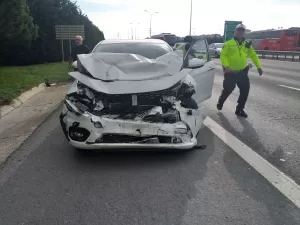 İSTANBUL (AA) – İstanbul'da, TEM Otoyolu Sultanbeyli mevkisinde meydana gelen