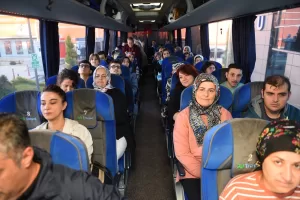 KASTAMONU (AA) – Kastamonu'daki gezi programı kapsamında özel gereksinimli bireyler