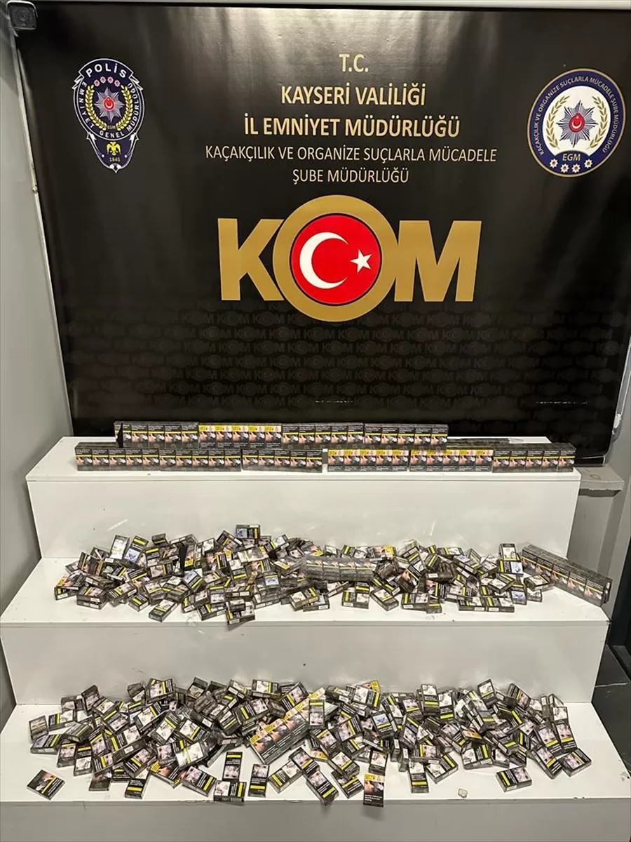 Kayseri'de kaçakçılık ve uyuşturucu operasyonunda 38 şüpheli yakalandı
