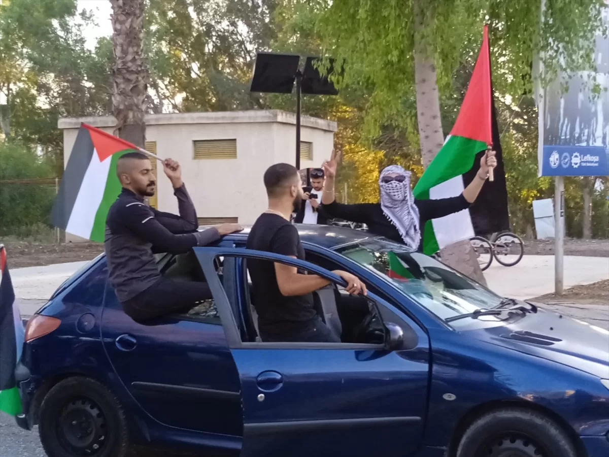 KKTC'de Filistin'e destek için “Büyük Kudüs Konvoyu” düzenlendi
