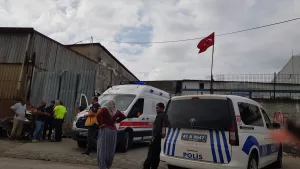 KOCAELİ (AA) – Kocaeli'de geri dönüşüm malzemeleri depolama alanında üzerine