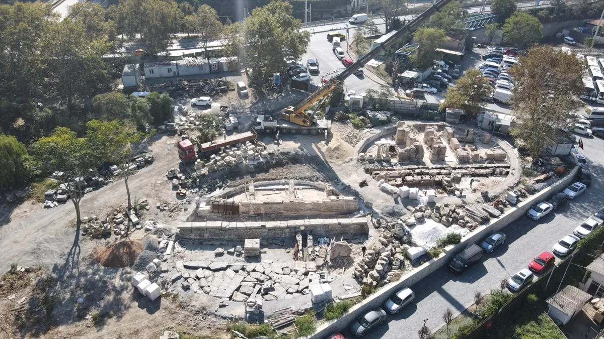 Marmaray kazılarında bulunan Bizans dönemi kalıntıları Sarayburnu Parkı'nda sergilenecek