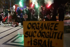 NEVŞEHİR (AA) – Nevşehir'de, İsrail'in saldırı sonucu karanlığa gömülen Gazze'ye