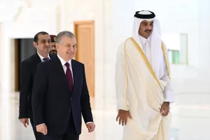 TAŞKENT (AA) – Özbekistan Cumhurbaşkanı Şevket Mirziyoyev ve Katar Emiri