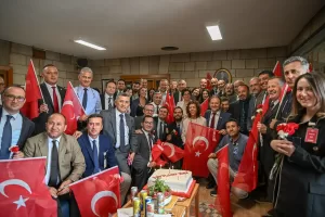 TBMM (AA) – Parlamento Muhabirleri Derneği'nde (PMD) Cumhuriyet'in 100. yılı