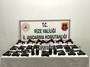 RİZE (AA) – Rize'de kaçak silah imal edildiği belirlenen adreslere