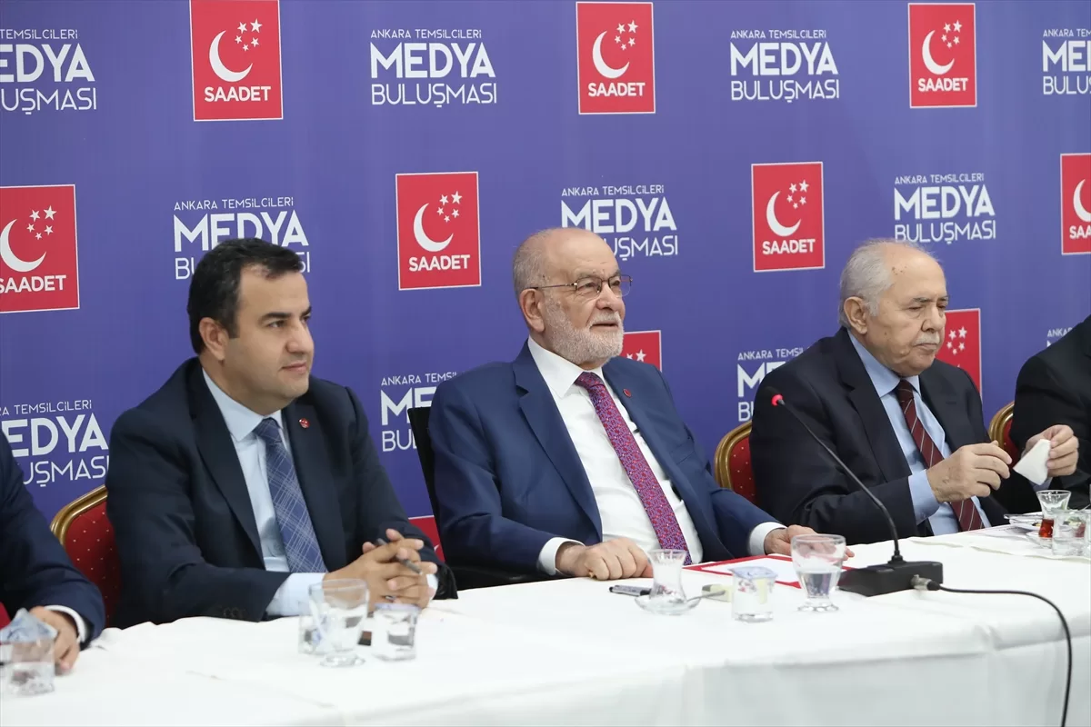Saadet Partisi Genel Başkanı Karamollaoğlu, Ankara Temsilcileri Medya Buluşması'nda konuştu:
