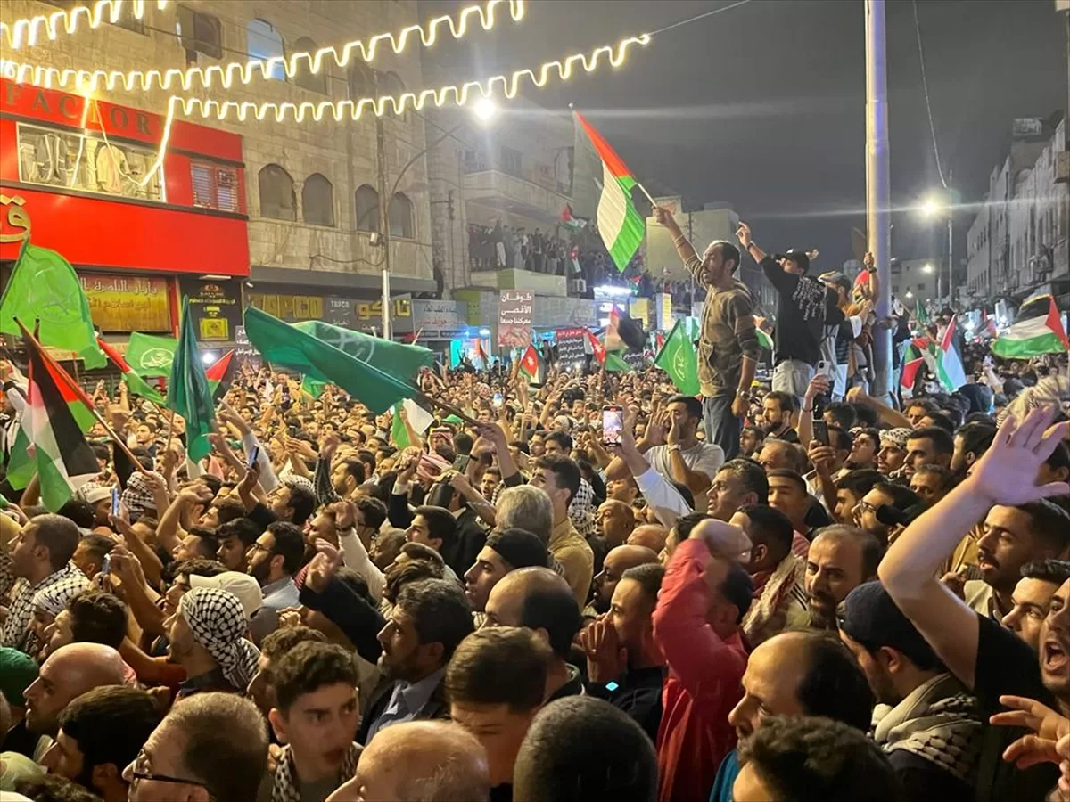 Ürdün'de “Gazze’ye destek” gösterisi yapıldı