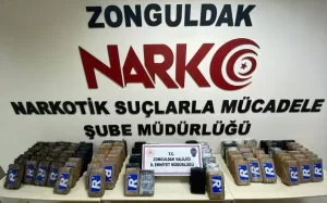 ZONGULDAK (AA) – Zonguldak'ta yabancı bayraklı gemide yaklaşık 141,5 kilogram
