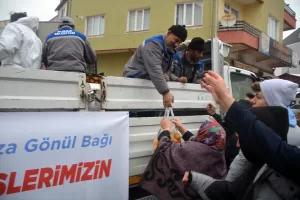 - Erzin ilçesinden, Ilgaz ilçesine bir kamyonet mandalina gönderildi