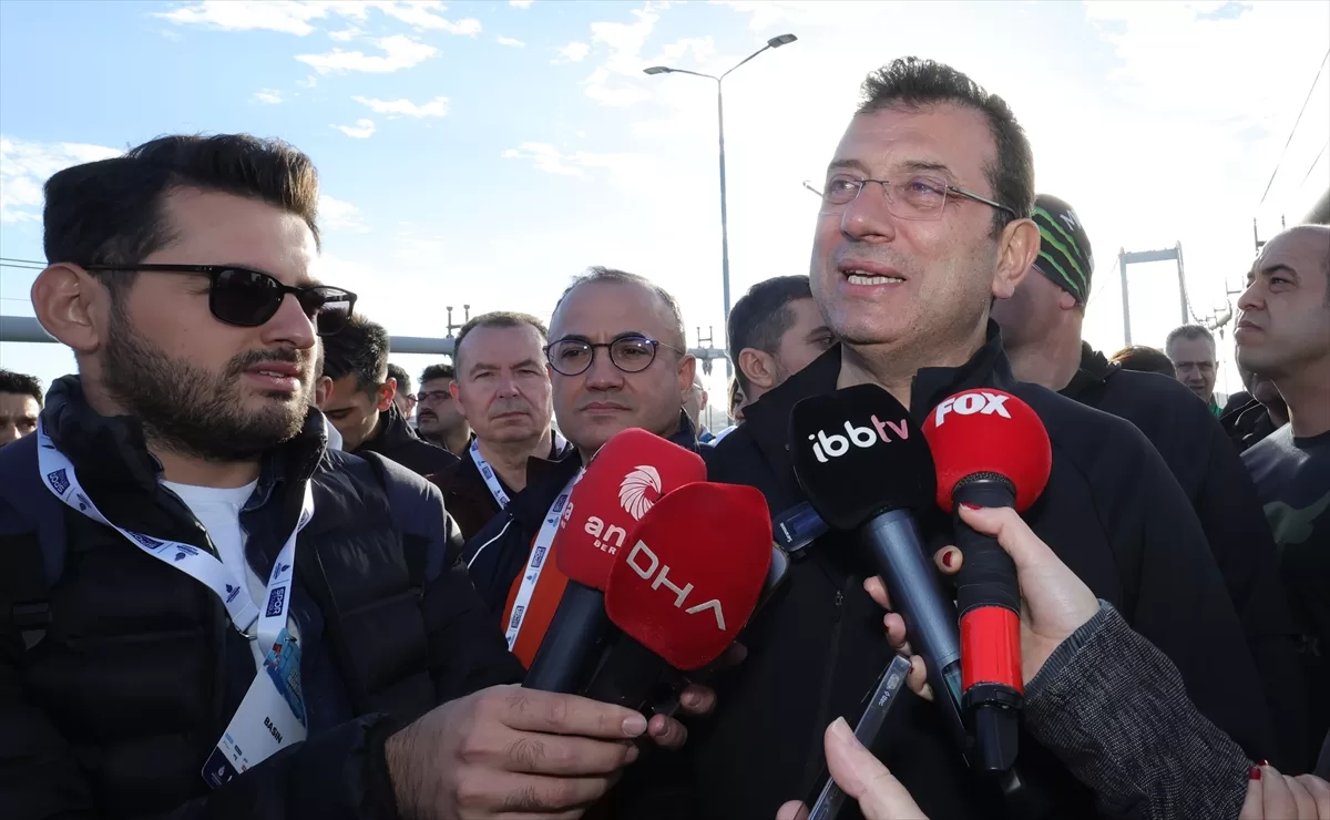 İBB Başkanı İmamoğlu 45. İstanbul Maratonu'nda basın mensuplarına konuştu:
