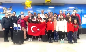 SAMSUN (AA) – İngiltere'de düzenlenen Trampolin Cimnastik Gençler Dünya Şampiyonası'nda
