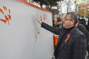 KARS (AA) – Kars'ta, Kadına Yönelik Şiddete Karşı Uluslararası Mücadele