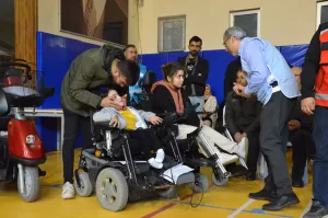 KAHRAMANMARAŞ (AA) – Kahramanmaraş'ın Afşin ilçesinde, 160 bedensel engelli kişiye