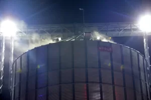 KARAMAN (AA) – Karaman'da bir firmaya ait siloda çıkan yangın