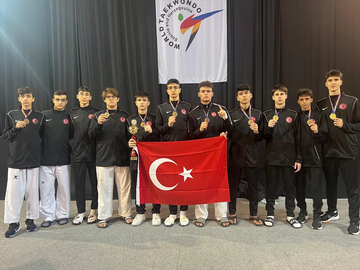 Milli tekvandocular, Balkan Şampiyonası'nda 23'ü altın 59 madalya kazandı