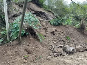 RİZE (AA) – Rize'de meydana gelen heyelan nedeniyle Pazar-Hemşin kara