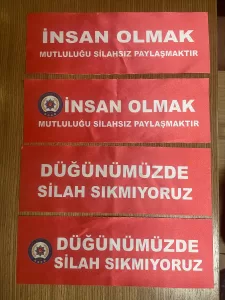 ŞANLIURFA (AA) – Şanlıurfa İl Emniyet Müdürlüğü, düğünlerde havaya ateş